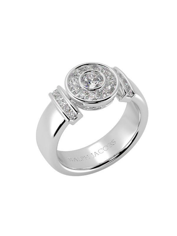 Julianna Round Diamond Engagement Ring