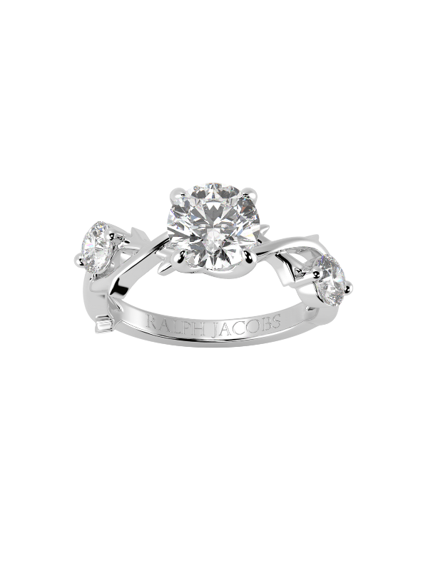 Vine Moissanite Engagement Ring