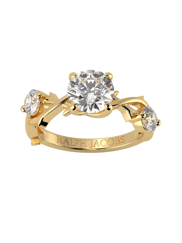 Vine Moissanite Engagement Ring