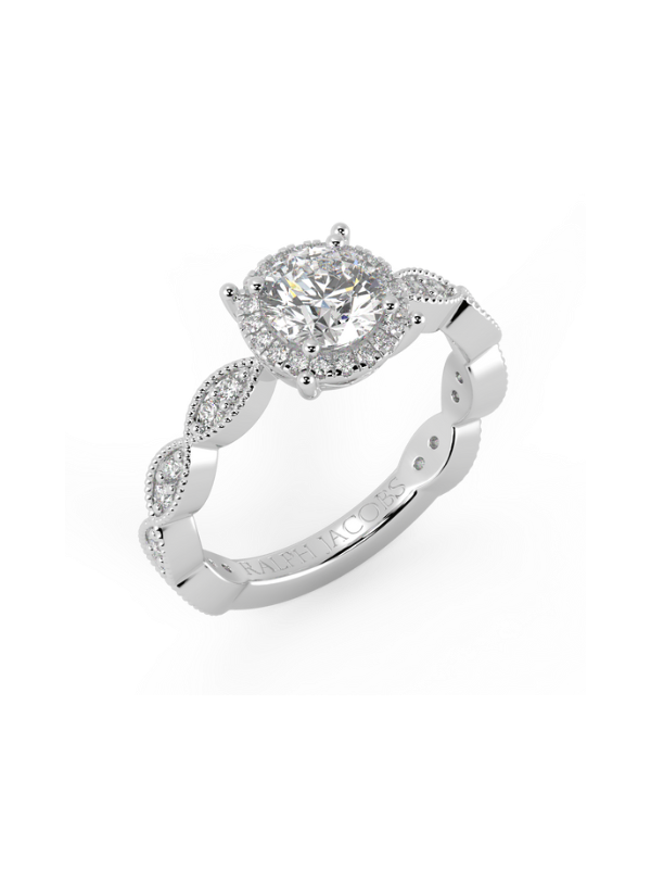 Divina Moissanite Engagement Ring