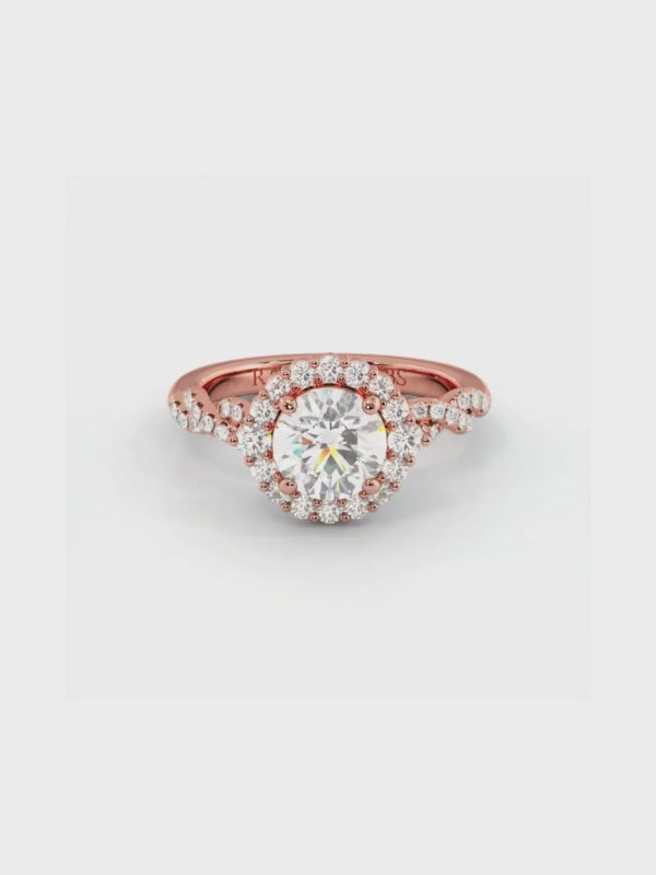 Lily Round Diamond Engagement Ring