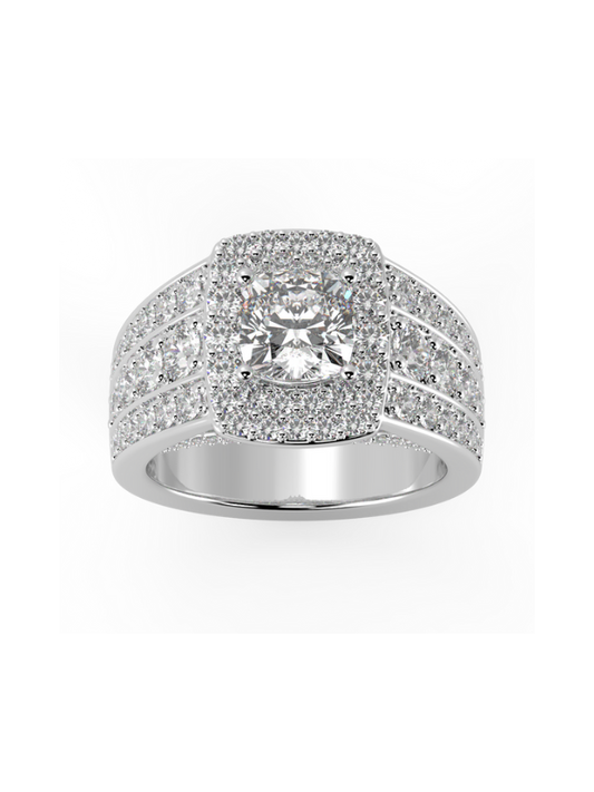 Gabriella Cushion Diamond Engagement Ring