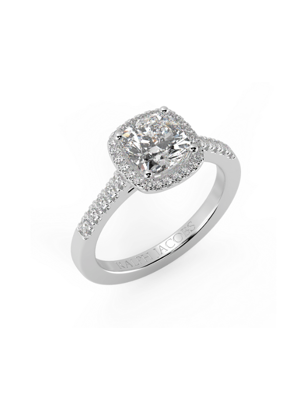 Adeline Round Moissanite Engagement Ring