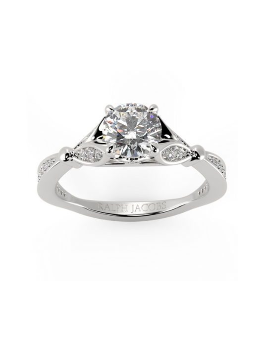 Alison Round Diamond Engagement Ring