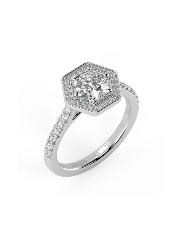 Althea Round Diamond Engagement Ring