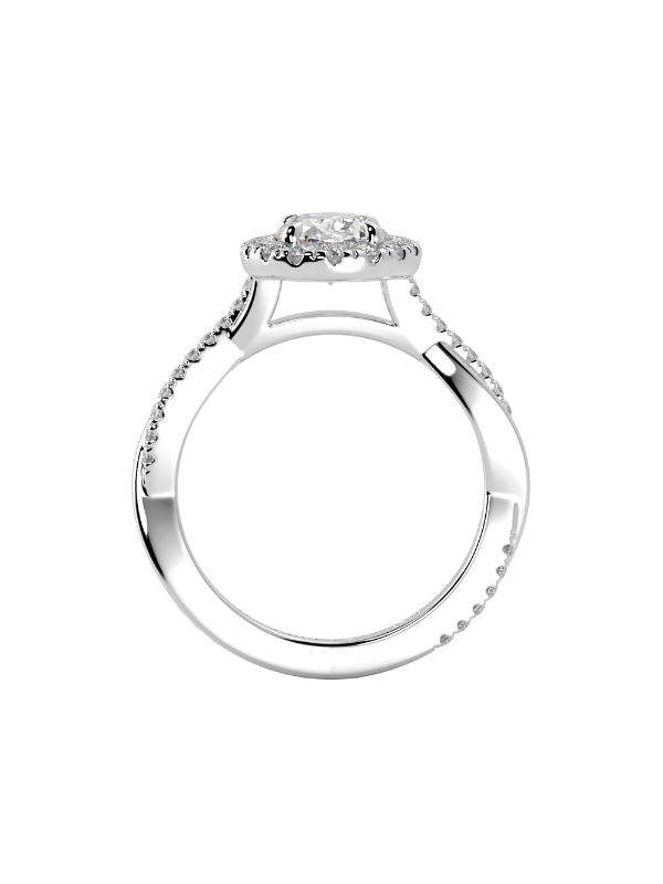 Amone Oval Diamond Engagement Ring