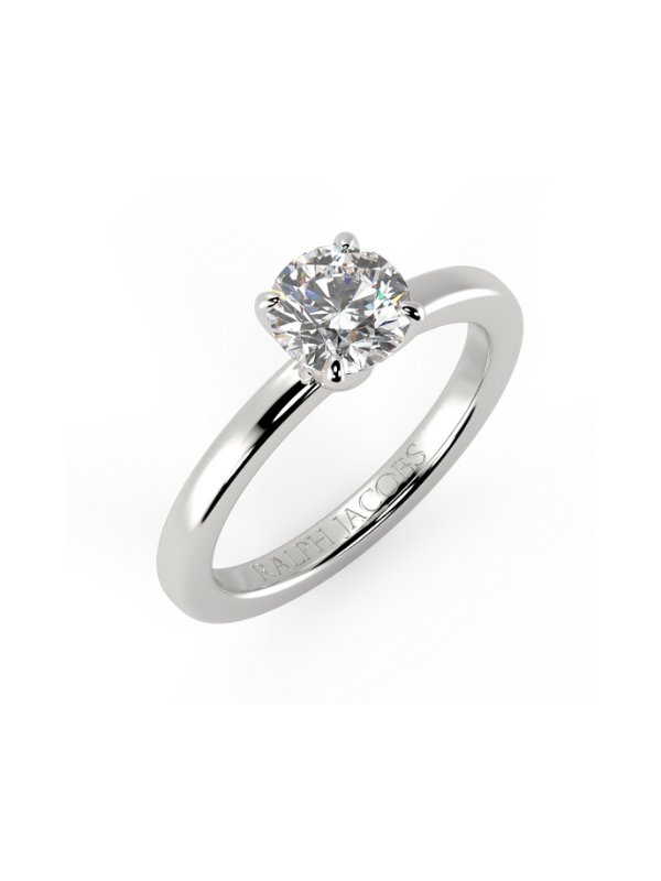 Betty Round Moissanite Engagement Ring