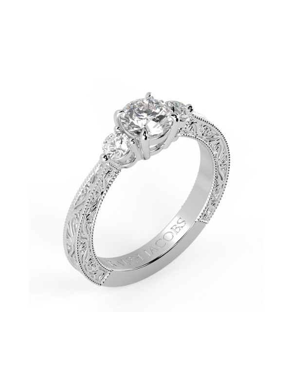 Brooklyn Round Moissanite Engagement Ring