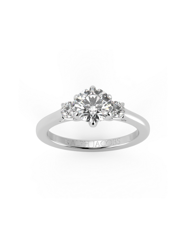 Bague de fiançailles en moissanite Cameron