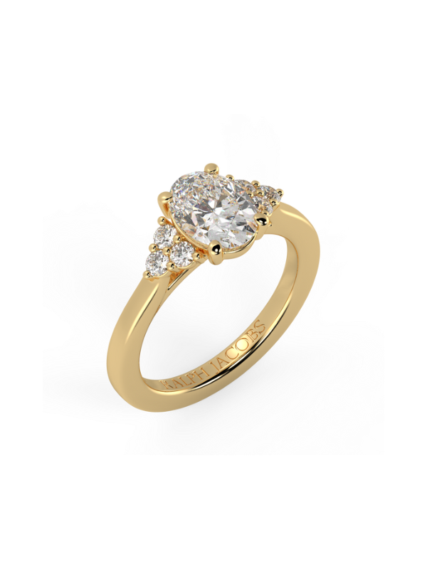 Carrie Oval Diamond Engagement Ring