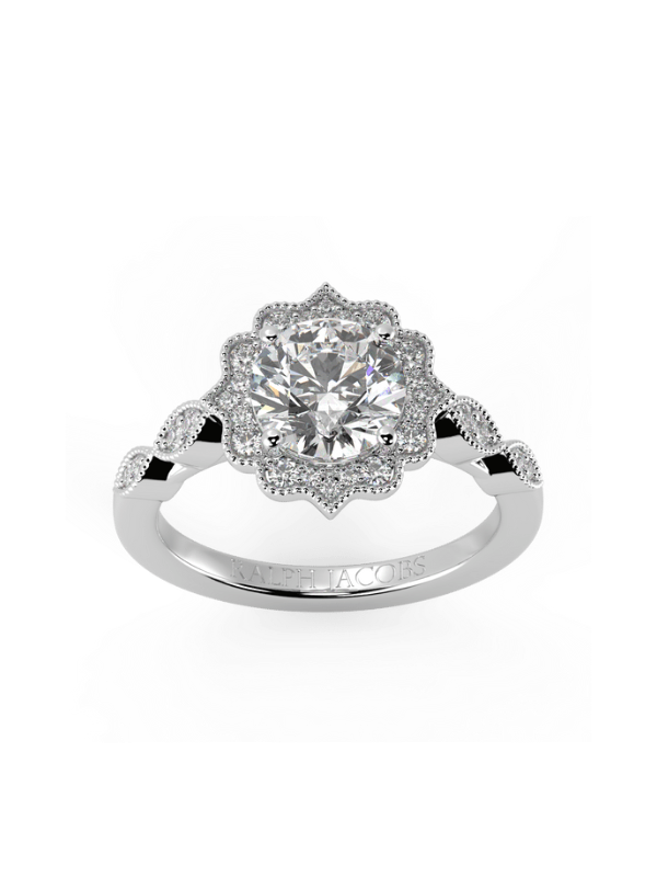 Bague de fiançailles Sophia en moissanite