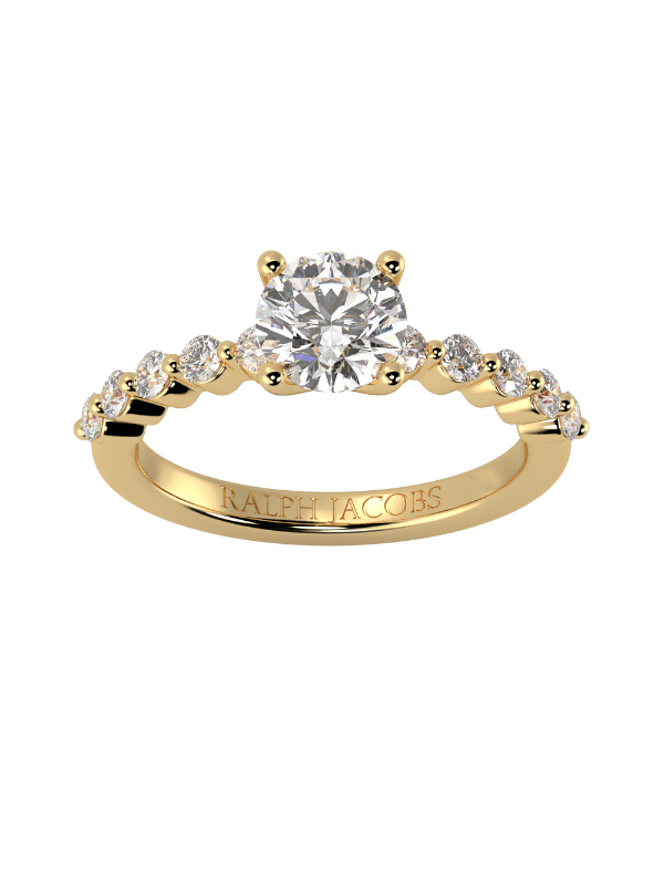 Victoria Round Diamond Engagement Ring