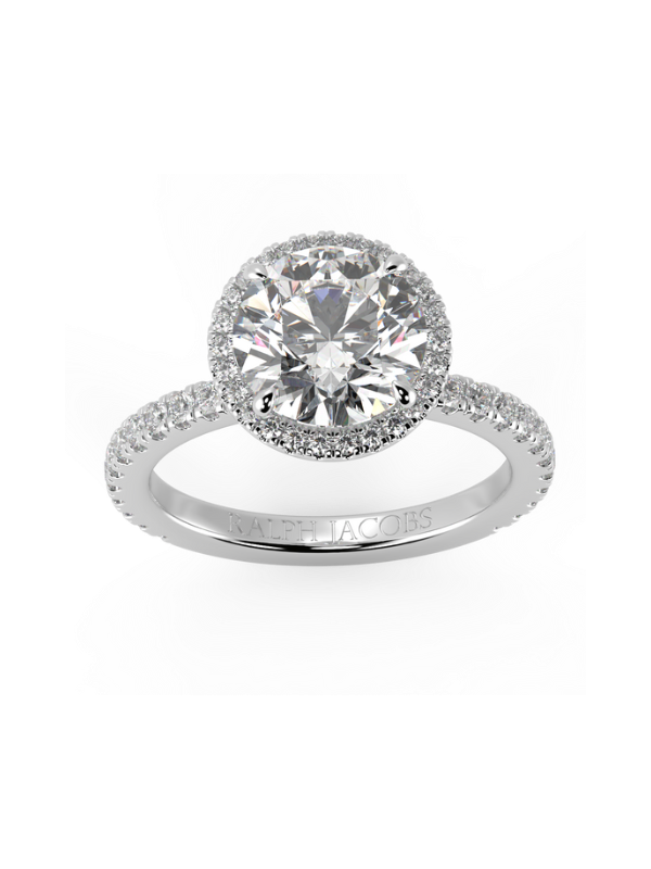 Wanda Round Moissanite Engagement Ring