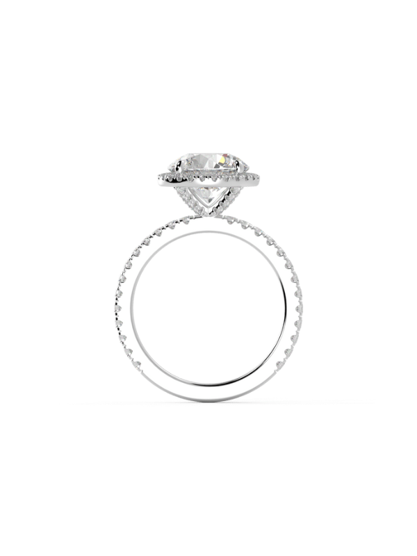 Wanda Round Moissanite Engagement Ring