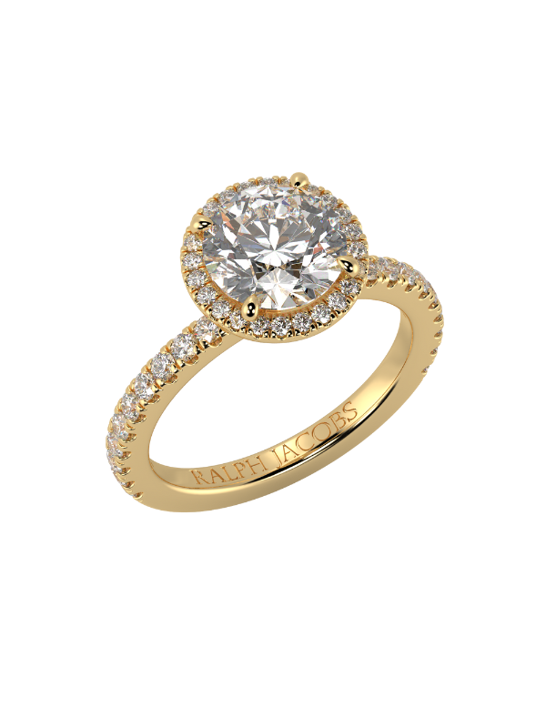 Wanda Round Moissanite Engagement Ring