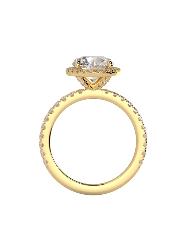 Wanda Round Moissanite Engagement Ring