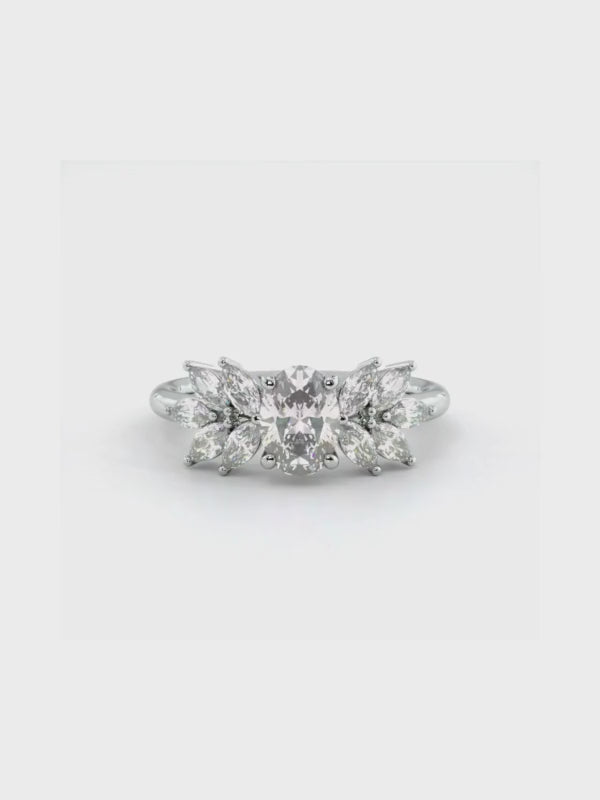 Zara Oval Diamond Engagement Ring