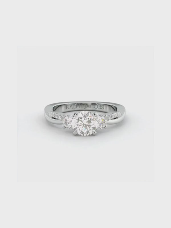 Jasmine Round Diamond Engagement Ring